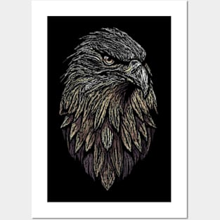 eagle line art Posters and Art